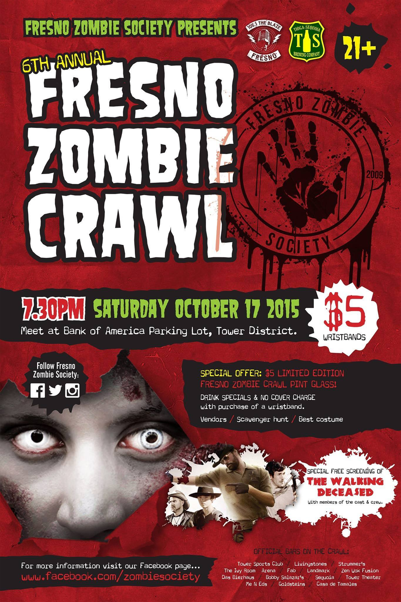 Illustration for article titled REMINDER: Fresno Zombie Crawl is tomorrow